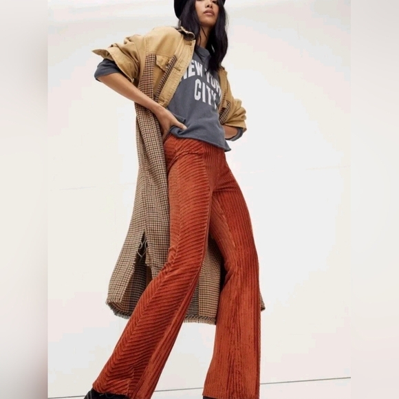 Free People Bentley Ombre Shirt Trench  Jacket Longline Ombre -Medium - Picture 6 of 7